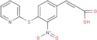 3-Nitro-4-(pyridin-2-ylthio)cinammic acid