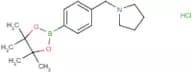 1-{[4-(Tetramethyl-1,3,2-dioxaborolan-2-yl)phenyl]methyl}pyrrolidine hydrochloride