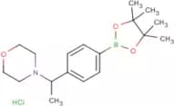 4-(1-(4-(4,4,5,5-Tetramethyl-1,3,2-dioxaborolan-2-yl)phenyl)ethyl)morpholine hydrochloride