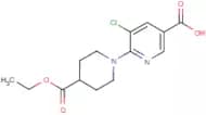 5-Chloro-6-[4-(ethoxycarbonyl)piperidino]nicotinic acid