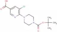 6-[4-(tert-Butoxycarbonyl)piperazino]-5-chloronicotinic acid
