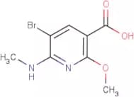 5-Bromo-2-methoxy-6-(methylamino)nicotinic acid