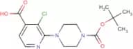 2-[4-(tert-Butoxycarbonyl)piperazino]-3-chloroisonicotinic acid