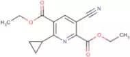 Diethyl 3-cyano-6-cyclopropyl-2,5-pyridinedicarboxylate