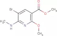 Methyl 5-bromo-2-methoxy-6-(methylamino)nicotinate