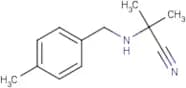 2-Methyl-2-{[(4-methylphenyl)methyl]amino}propanenitrile