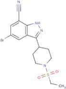 5-Bromo-3-[1-(ethylsulfonyl)piperidin-4-yl]-1H-indazole-7-carbonitrile