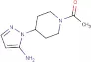 1-[4-(5-Amino-1H-pyrazol-1-yl)piperidin-1-yl]ethan-1-one