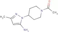 1-[4-(5-Amino-3-methyl-1H-pyrazol-1-yl)piperidin-1-yl]ethan-1-one