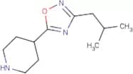 4-[3-(2-Methylpropyl)-1,2,4-oxadiazol-5-yl]piperidine
