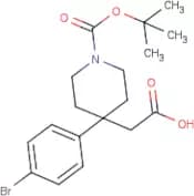 2-[4-(4-Bromophenyl)-1-(tert-butoxycarbonyl)piperidin-4-yl]acetic acid