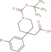 2-[4-(3-Bromophenyl)-1-(tert-butoxycarbonyl)piperidin-4-yl]acetic acid