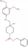 Benzyl 4-{[(3,4-dimethoxyphenyl)amino]methyl}-4-hydroxypiperidine-1-carboxylate