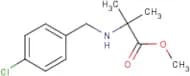 Methyl 2-{[(4-chlorophenyl)methyl]amino}-2-methylpropanoate