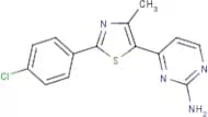 4-[2-(4-Chlorophenyl)-4-methyl-1,3-thiazol-5-yl]pyrimidin-2-amine