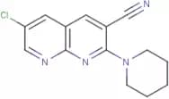 6-Chloro-2-(piperidin-1-yl)-1,8-naphthyridine-3-carbonitrile