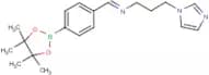 (E)-[3-(1H-Imidazol-1-yl)propyl]({[4-(tetramethyl-1,3,2-dioxaborolan-2-yl)phenyl]methylidene})amine