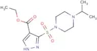Ethyl 3-[(4-isopropylpiperazin-1-yl)sulfonyl]-1H-pyrazole-4-carboxylate
