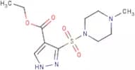 Ethyl 3-[(4-methylpiperazin-1-yl)sulfonyl]-1H-pyrazole-4-carboxylate