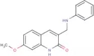 3-(Anilinomethyl)-7-methoxyquinolin-2(1H)-one