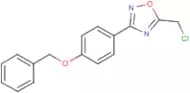 3-[4-(Benzyloxy)phenyl]-5-(chloromethyl)-1,2,4-oxadiazole