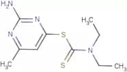 2-Amino-6-methyl-4-pyrimidinyl N,N-diethylcarbamodithioate