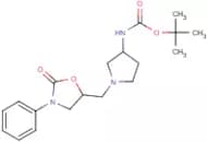 tert-Butyl N-{1-[(2-oxo-3-phenyl-1,3-oxazolidin-5-yl)methyl]pyrrolidin-3-yl}carbamate