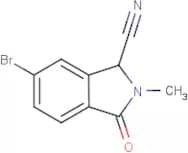 6-Bromo-2-methyl-3-oxo-2,3-dihydro-1H-isoindole-1-carbonitrile
