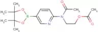2-{N-[5-(tetramethyl-1,3,2-dioxaborolan-2-yl)pyridin-2-yl]acetamido}ethyl acetate
