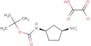 (1S,3R)-3-{[(tert-Butoxy)carbonyl]amino}cyclopentan-1-aminium hydrogen oxalate