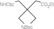 tert-Butyl 3-((((benzyloxy)carbonyl)amino)methyl)-3-(2-ethoxy-2-oxoethyl)azetidine-1-carboxylate
