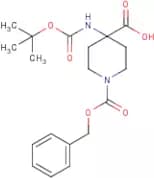 1-((Benzyloxy)carbonyl)-4-((tert-butoxycarbonyl)amino)piperidine-4-carboxylic acid