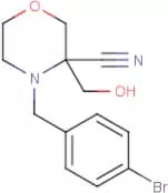 4-(4-Bromobenzyl)-3-(hydroxymethyl)morpholine-3-carbonitrile