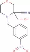 3-(Hydroxymethyl)-4-(3-nitrobenzyl)morpholine-3-carbonitrile