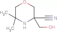 3-(Hydroxymethyl)-5,5-dimethylmorpholine-3-carbonitrile