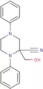 2-(Hydroxymethyl)-1,4-diphenylpiperazine-2-carbonitrile