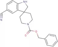 Benzyl 5-cyanospiro[1,2-dihydroindole-3,4'-piperidine]-1'-carboxylate
