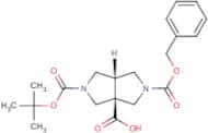 (3aS,6aS)-2-(Benzyloxycarbonyl)-5-(tert-butoxycarbonyl)octahydropyrrolo[3,4-c]pyrrole-3a-carboxyli…