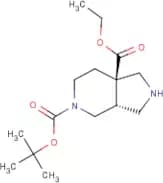 rel-5-tert-butyl 7a-ethyl (3aR,7aR)-hexahydro-1H-pyrrolo[3,4-c]pyridine-5,7a-dicarboxylate