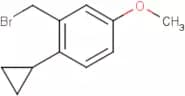 2-(Cyclopropyl)-5-methoxybenzyl bromide
