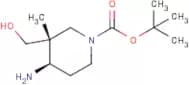 (+/-)-N-t-BOC-(4R*)-Amino-(3R*)-(Hydroxymethyl)-3-Methylpiperidine