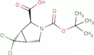 (+/-)-(1S*,2S*,5R*)-3-(tert-butoxycarbonyl)-6,6-dichloro-3-azabicyclo[3.1.0]hexane-2-carboxylic ac…