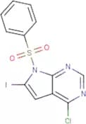 4-Chloro-6-iodo-7-phenylsulfonyl-7H-pyrrolo[2,3-d]pyrimidine