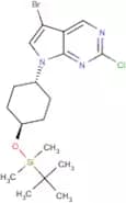 5-Bromo-7-[trans-4-(tert-butyldimethylsilanyloxy)cyclohexyl]-2-chloro-7H-pyrrolo[2,3-d]pyrimidine