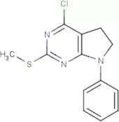 4-Chloro-6,7-dihydro-2-(methylthio)-7-phenyl-(5H)-pyrrolo[2,3-d]pyrimidine