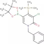 1-Benzyl-3-chloro-5-(4,4,5,5-tetramethyl-1,3,2-dioxaborolan-2-yl)-4-(trimethylsilyl)pyridin-2(1H)-…