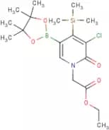 Ethyl 2-(3-chloro-2-oxo-5-(4,4,5,5-tetramethyl-1,3,2-dioxaborolan-2-yl)-4-(trimethylsilyl)pyridin-…