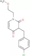 3-[(4-Chlorophenyl)methyl]-4-hydroxy-1-(2-methoxyethyl)-1,2-dihydropyridin-2-one