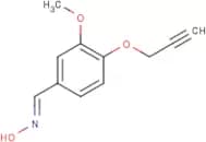 (E)-N-{[3-Methoxy-4-(prop-2-yn-1-yloxy)phenyl]methylidene}hydroxylamine