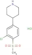4-(3-Chloro-4-(methylsulfonyl)phenyl)piperidine hydrochloride